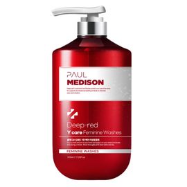 [Paul Medison] Deep-red Y Care Feminine Washes _ 510ml/ 17.24Fl.oz, Hypoallergenic, PH Balanced Feminine Was to Reduced Odor _ Made in Korea